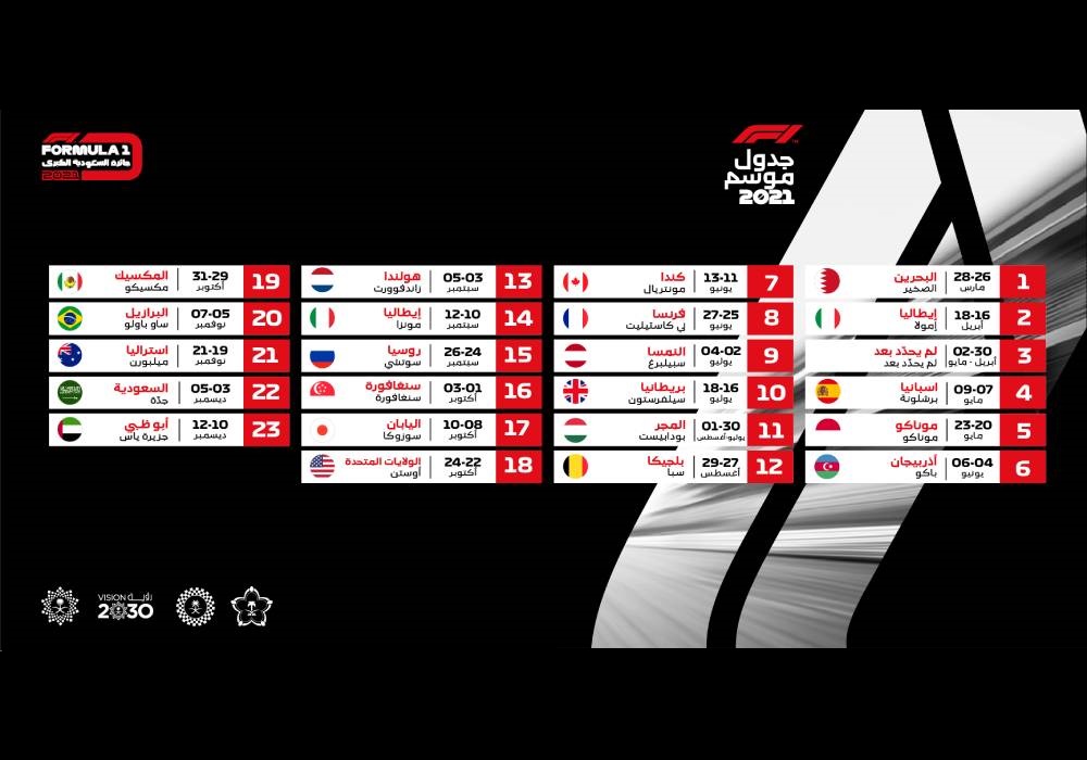جدول موسم 2021 -