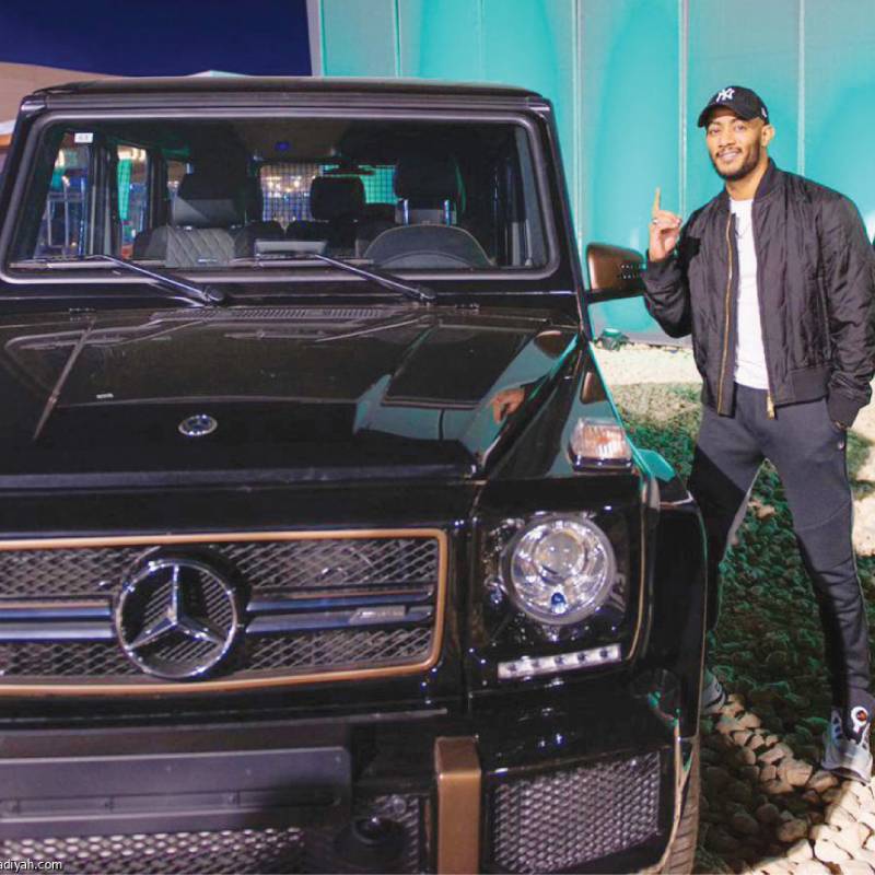 سيارة محمد رمضان في معرض الرياض للسيارات