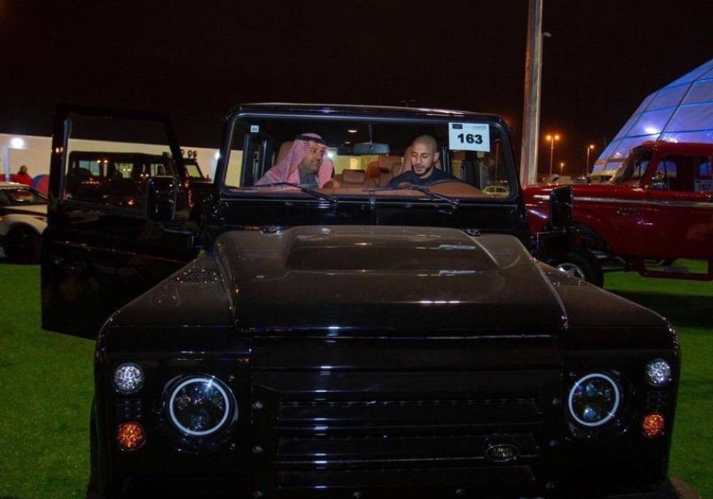 سيارة نور الدين أمرابط في معرض الرياض للسيارات