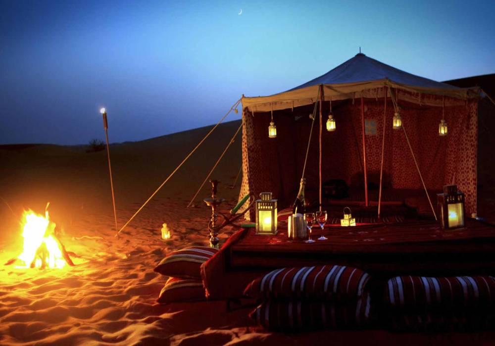 مغامرة تخييم ليلية في الفيوم