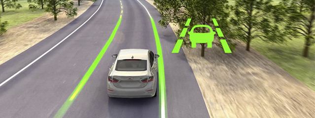 لمبة تحذير مغادرة حارة السير