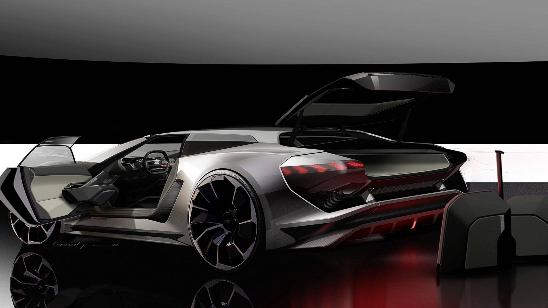 اودي PB18 e-tron النموذجية هي سوبركار فضائية!