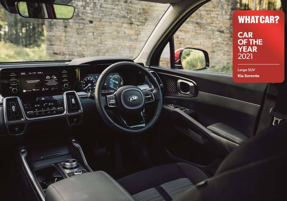 كيا سورينتو تحصد جائزة افضل سيارة SUV كبيرة للعام 2021 صورة 3