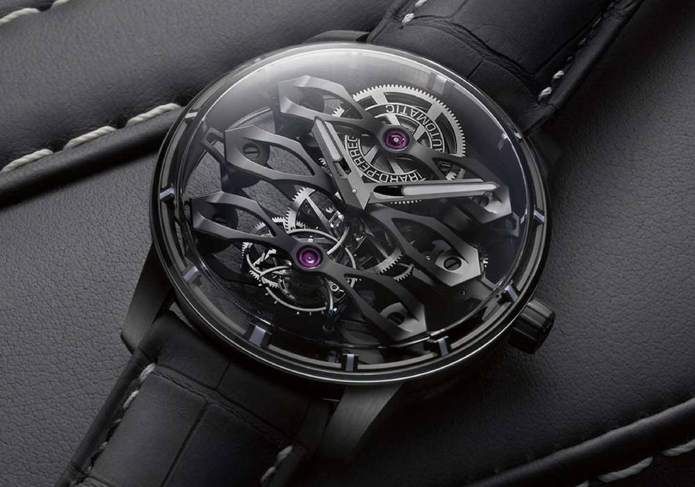 ساعة جديدة من جيرارد بيريغو بتصميم مستوحى من  أستون مارتن وتوربيون مع ثلاثة جسور طائرة صورة 2