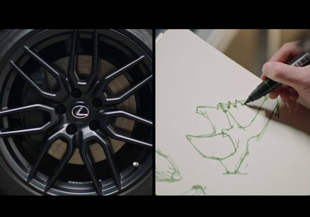 حذاء رياضي جديد مستوحى من سيارة لكزس 2021 صورة 3