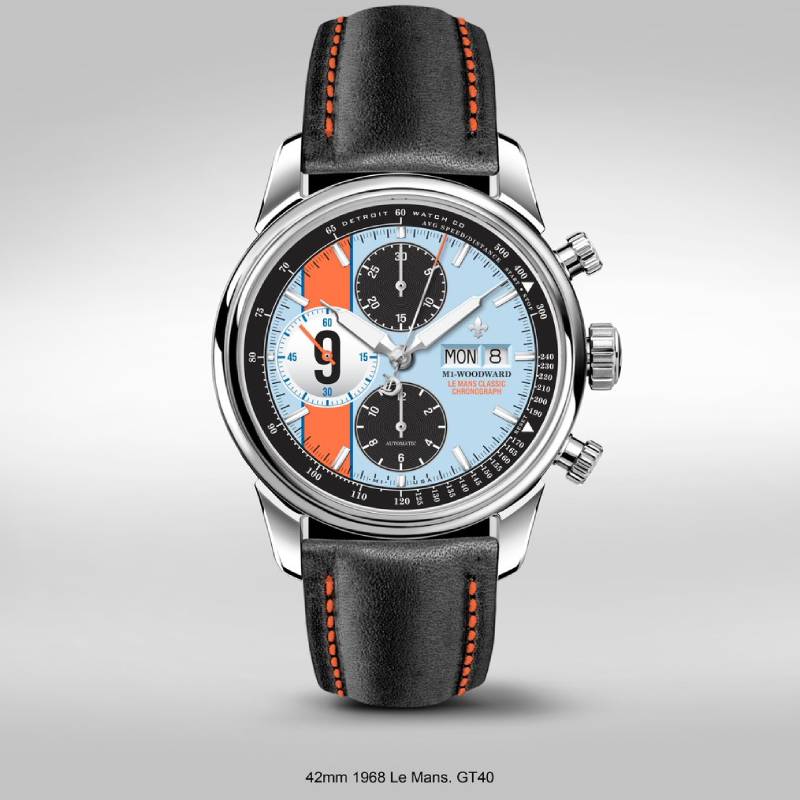 ساعة ام 1 لو مانز كلاسيك كرونو تنقل سيارات سباق فورد وبورشه إلى معصمك صورة 3