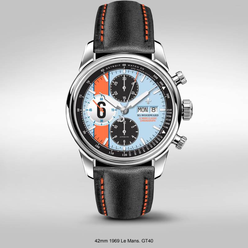 ساعة ام 1 لو مانز كلاسيك كرونو تنقل سيارات سباق فورد وبورشه إلى معصمك صورة 4