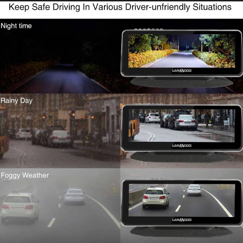 لقيادة آمنة شاشة بتقنية الرؤية الليلةوبسعر جيد صورة 3