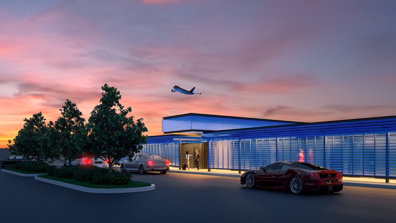 لوس انجلوس مطار خاص