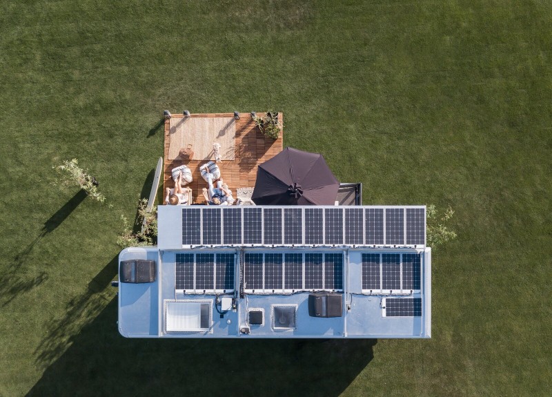 مقطورة طاقة شمسية