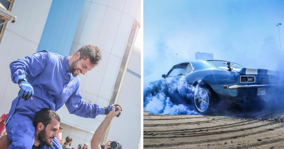 حرق إطارات السيارة