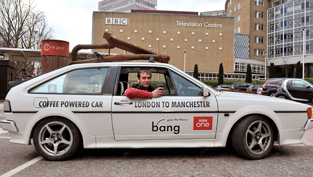 أطول رحلة بسيارة تعمل بالقهوة