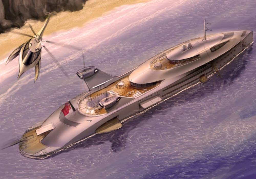 مشروع كوبرا سوبر يخت مصنوع من محركات نفاثة ضخمة معاد تدويرها صورة 3