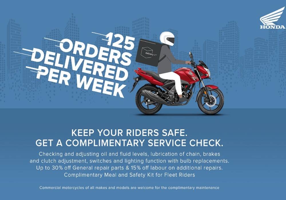 المشروعات التجارية هوندا تطلق مبادرة لفحص سلامة دراجات عمّال التوصيل مجانا صورة 3