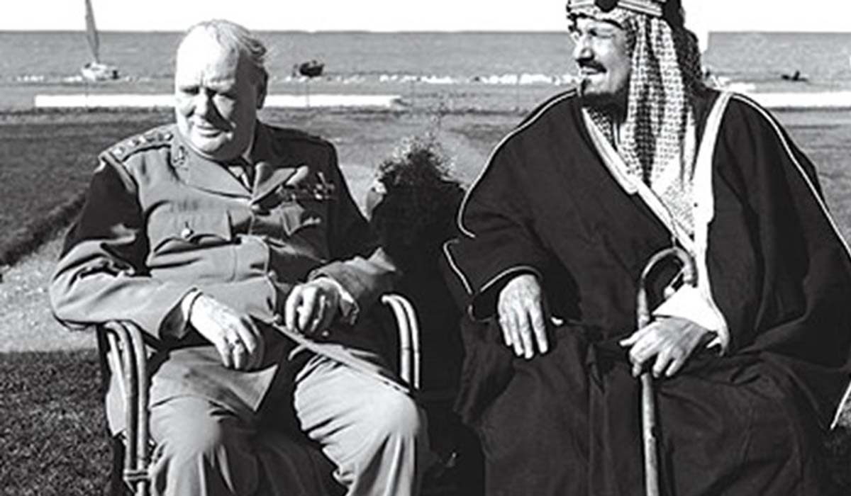 الملك عبد العزيز وتشرشل