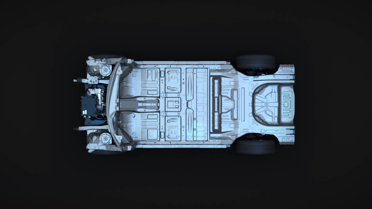 نيسان أريا الكهربائية من تحت