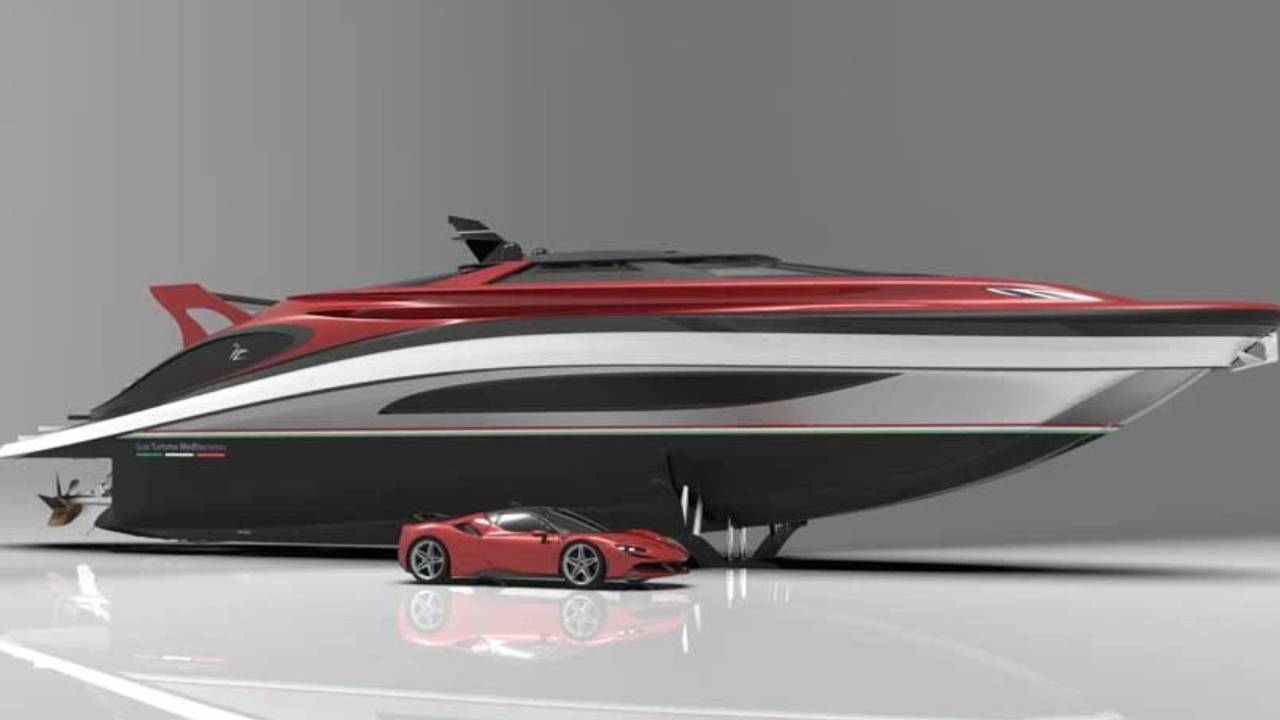 يخت يتسع لسيارة