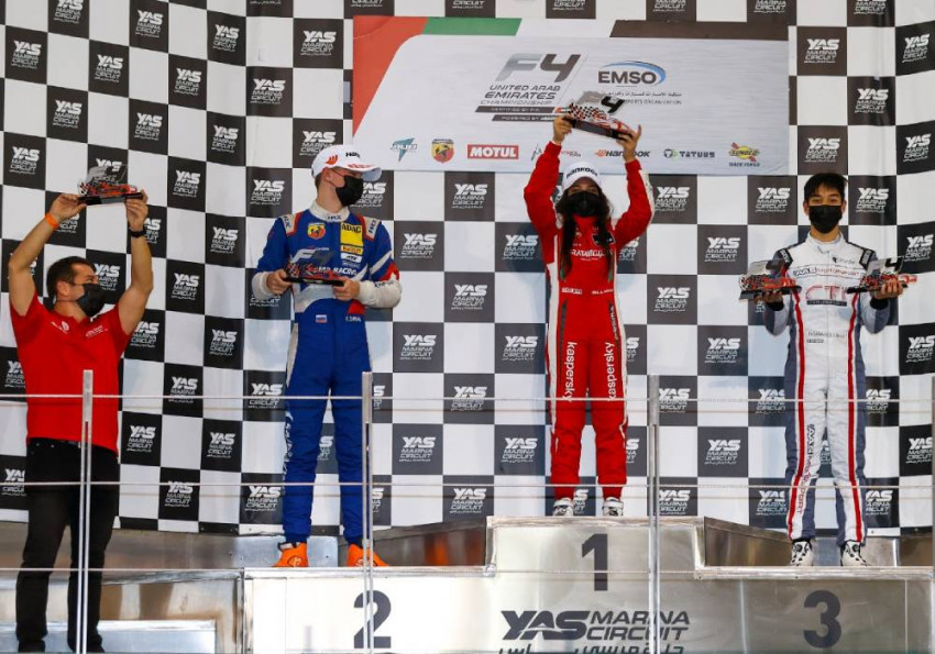 حمدة القبيسي تحقق الفوز على حلبة مرسى ياس