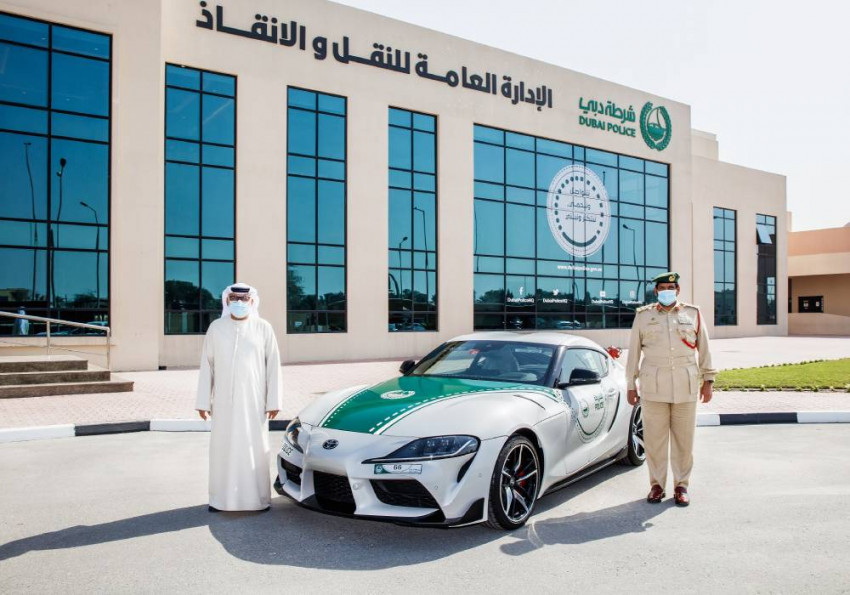 الفطيم تويوتا تعزز اسطول شرطة دبي مع سيارة جي ار سوبرا لعام 2021 صورة 1