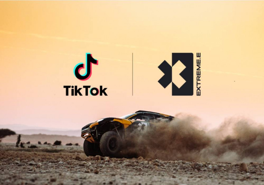 تيك توك تتعاون مع سلسلة سباقات السيارات اكستريم إي صورة 1
