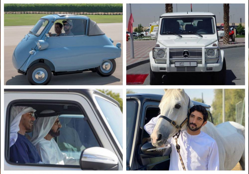 الإبن أو الأب من يملك مجموعة سيارات أجمل الشيخ محمد أم الشيخ حمدان؟