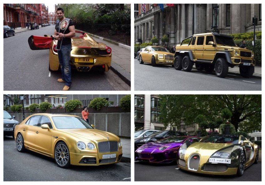 من هم المشاهير العرب الذين يملكون سيارات ذهبية؟