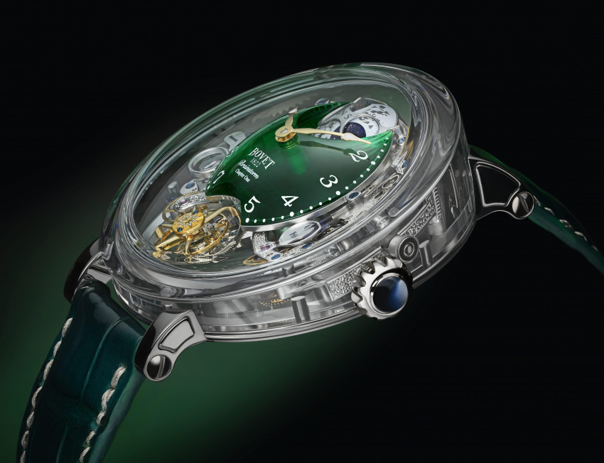BOVET Récital 26 Brainstorm® Chapter One with green quartz dial R26004 3 4side02 min